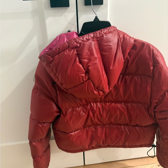 Moncler Red Puffer Jacket - Picture 2 of 5